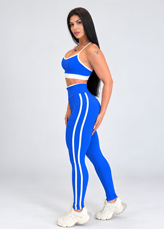 Conjunto Top Raquel e Legging Azul Royal