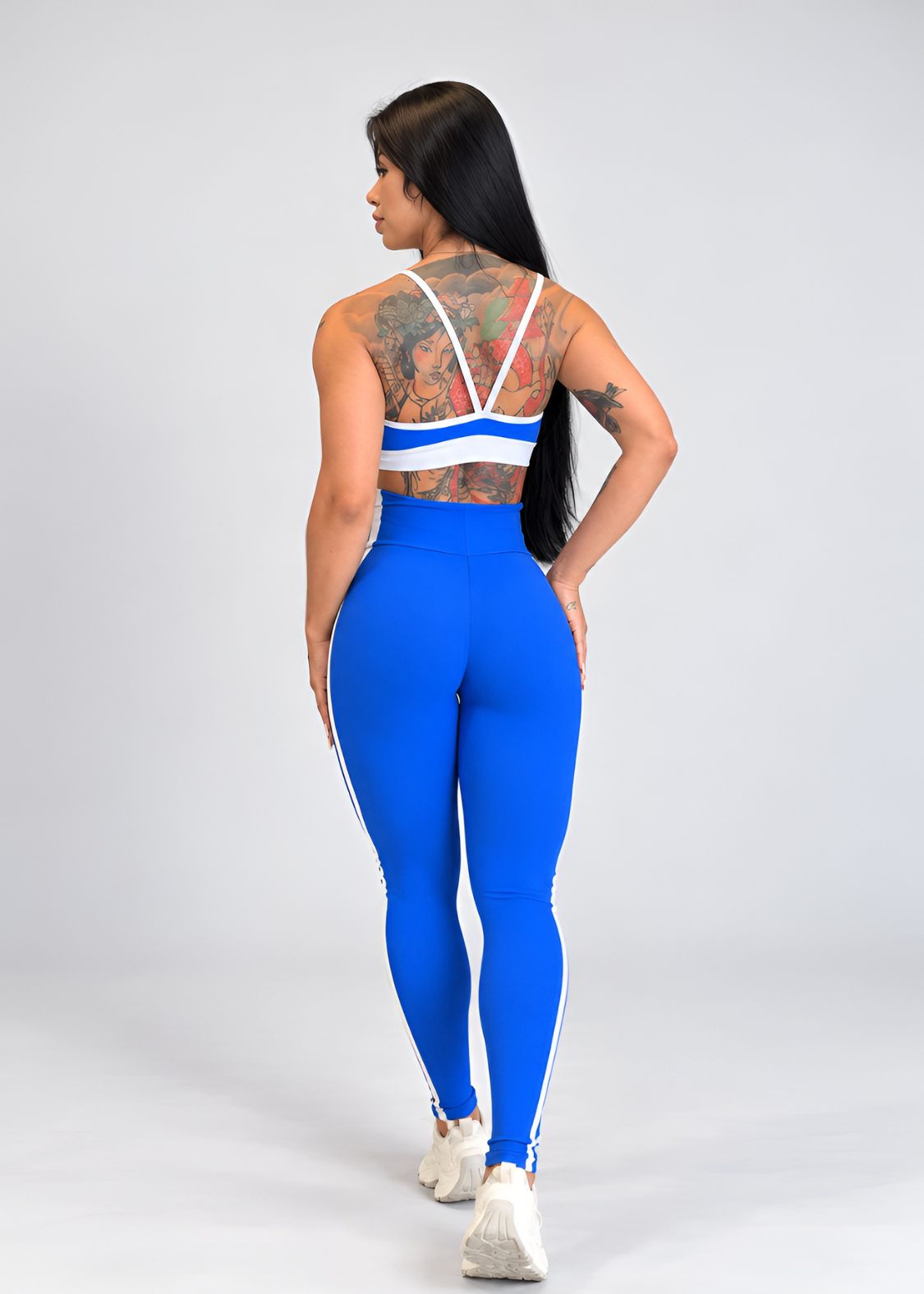 Conjunto Top Raquel e Legging Azul Royal