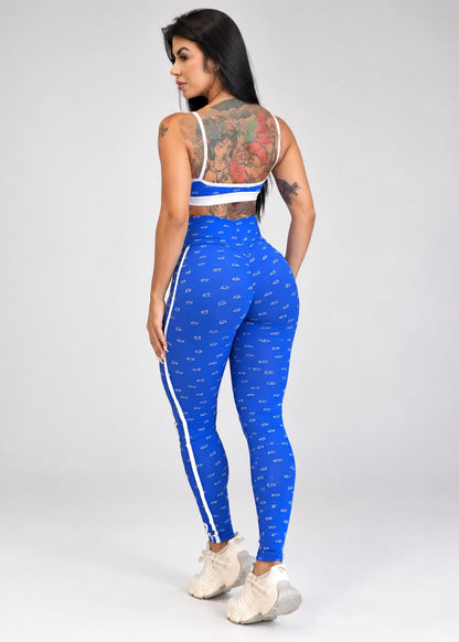 Conjunto Top Raquel e Legging Urban Azul Royal