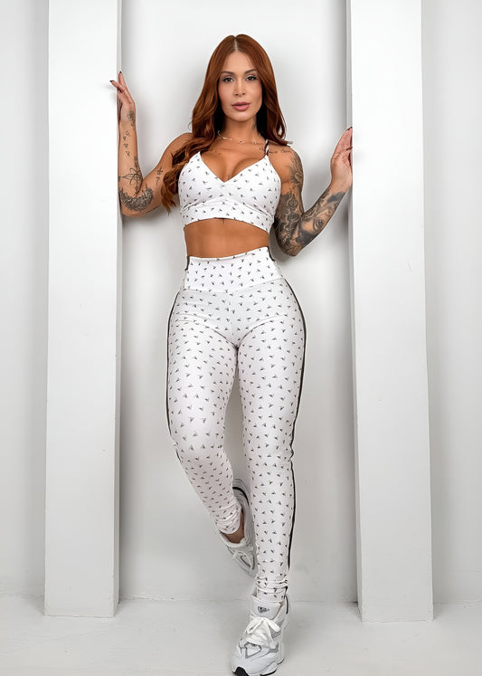 Emily Triangle Top and Piped Leggings Set