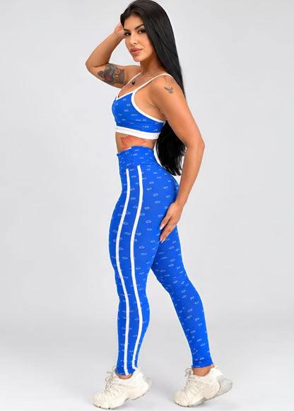 Conjunto Top Raquel e Legging Urban Azul Royal