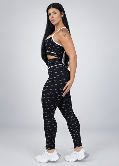 Conjunto Top Raquel e Legging Urban Preto