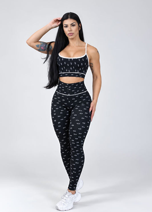 Conjunto Top Raquel e Legging Urban Preto
