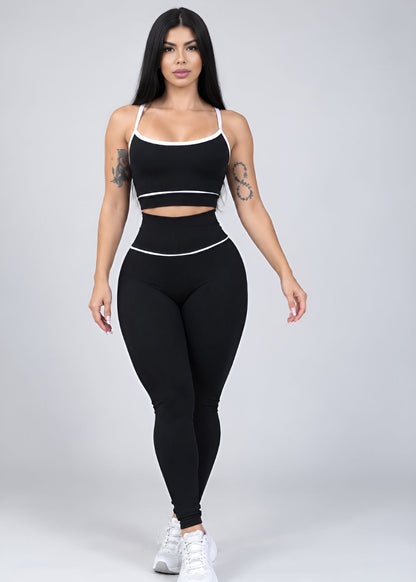 Conjunto Top Raquel e Legging Preto